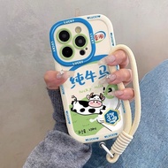 手机壳phone case快乐纯牛马苹果14手机壳16/1513Promax全包12/11x硅胶7/8PLUS软现货 热卖 Ready Stock6.23