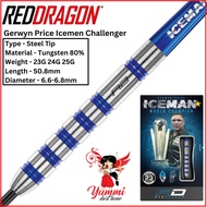 Red Dragon Dart Steel Tip Dart The Iceman Gerwyn Price Challenger (23G 24G 25G)