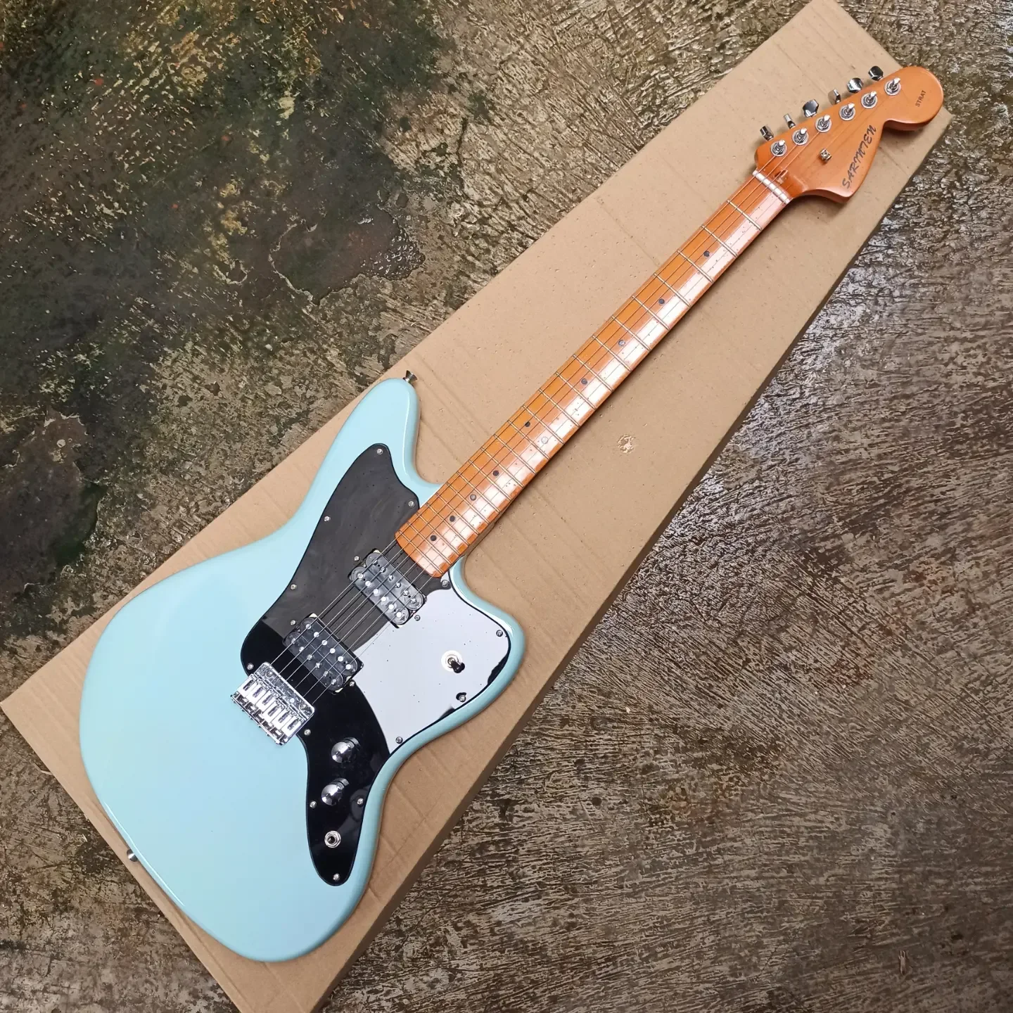 Gitar Elektrik SARINTEN Jazz Jaguar custom Blue gloss cocok utk semua genreini bukan fender jaguar