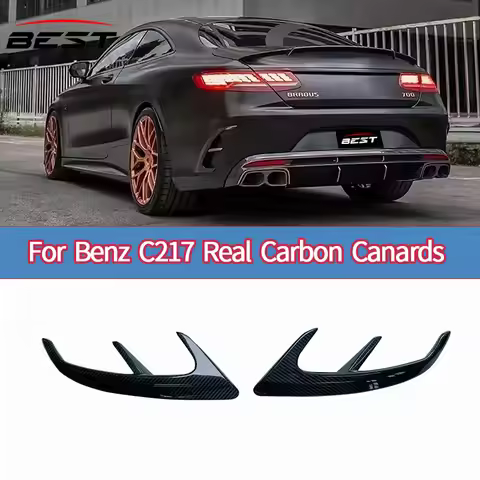 B Style Rear Bumper Air Vent Trims Spoiler Car Body Kits for Mercedes Benz S Class W217 C217 S63 65 