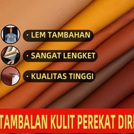 Ukuran 69 × 200cm Sticker Stiker Kulit Leather Untuk Menambal Kursi Sofa Bed Sopa Oscar Lem Perekat 