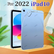 Shockproof Silicone Case For iPad 10 2022 10th Generation A2696 Flexible Transparent Cover for Apple