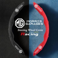 MG Car Steering Wheel Cover Suede Leather for MG  5 6  HS ZS EV Accessories