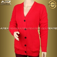 MERAH ZIYA CARDIGAN - KNIT CARDIGAN - RED