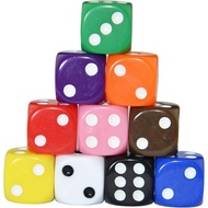 artDealsPro 10-Pack Opaque D6 Six Sided 16mm Dice Die for DND, MTG, RPG, Tenzi, Yahtze, Bunco, Table