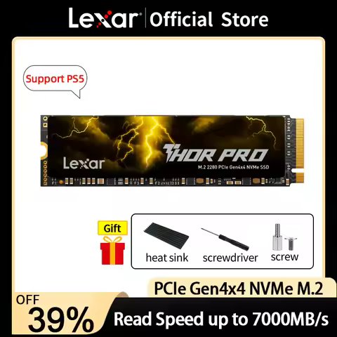 Lexar NEW THOR PRO SSD NVME M2 7000MB/s 1TB 2TB 4TB M.2 2280 PCIe 4.0 Hard Drive Disk Internal Solid