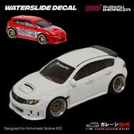 Decal Hotwheels Subaru Wrx hatchback