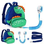 Accmor Toddler Harness Backpack Leash, Cute Dinosaur Backpacks with Anti Lost Wrist Link, Mini Child
