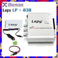 iRemax Lepy LP - 838 เครื่องเสียงรถยนต์ซับวูฟเฟอร์แอมป์สเตอริโอStereo Amplifier ระบบที่อยู่สาธารณะ บ