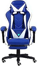 Office Chair Gaming Chair Computer Chairs Swivel Chair Video Elevating Rotary with Footrest Armchair Ergonomics Computer Chair,Red White (Blue White) lofty ambition