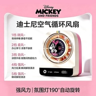 Disney Rechargeable Desktop Fan Long Battery Life USB Rechargeable Floor Fan Bedroom Retro Fan 0503