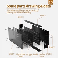 [jwerlyday]LED Music Spectrum Display DIY Kit 16X32 Rhythm Light Clock 8 Kinds Spectrum Mode SMD Sol