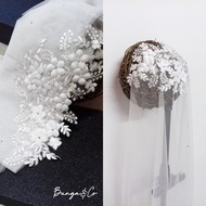 Veil nikah lace ,veil lace,veil pengantin,veil sulam,veil labuh,veil panjang