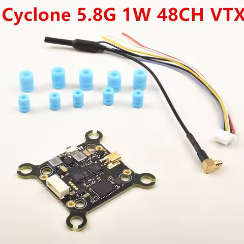 Cyclone 5.8G 1W VTX 5.8G 1.6W 48CH VTX Transmission Input Voltage 7-26V Transmission Power 25/100/20