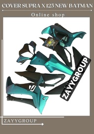 full body Alus motor Supra x 125 new Batman tosca hitam doff