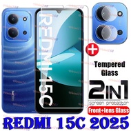 สำหรับ Redmi 15C 2025 2IN 1เลนส์กล้องถ่ายรูปกระจกกันกระแทก Redmi 15 C 15C Redmi15 C Redmi15 Redmi 15