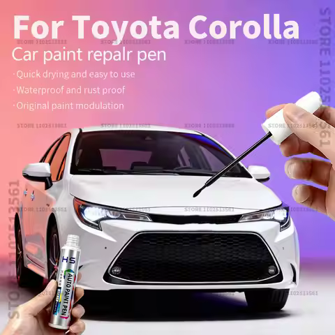 Car Paint Repair Pen For Toyota Corolla Touch Up Scratch Remover DIY Auto Accessories White 070 089