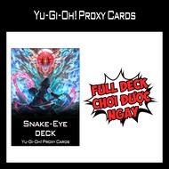 Yugioh - Snake Eye Deck - 1-Sided Print (60 Cards)