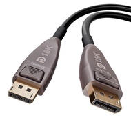 Displayport 16K Fiber Optic Cable, DisplayPort 2.0 2.1, Supports 80Gbps, 16K@60Hz, 8K@120Hz, 4K@240H