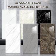 Marble Wall Tile Paper Kitchen Wall Sticker Wall Paper Bathroom Wallpaper Waterproof Tile Sticker Wa