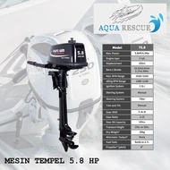 Mesin Tempel Perahu Motor Outboard Merk Parsun 5.8 PK 2 Tak