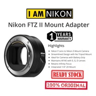 Nikon FTZ II Mount Adapter Nikon F lens to Nikon Z-mount Camera