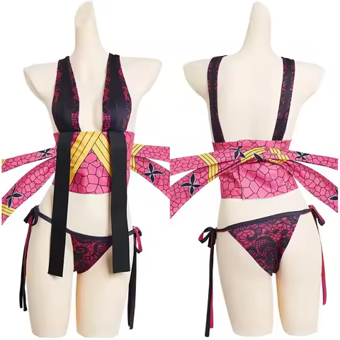 Kimetsu No Yaiba Cosplay Daki Costume Outfits Adult Women Girls Dress Halloween Carnival Suit