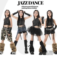 Trendy Cool Catwalk Performance Trendy Cool Jazz Dance Costume Girls Hooded Top Dune Wasteland Style