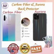 Realme 5s-5i-5 Pro-3i-3 Pro-2 Pro Carbon Fiber & Aurora Back Screen Protector Pelindung Skrin