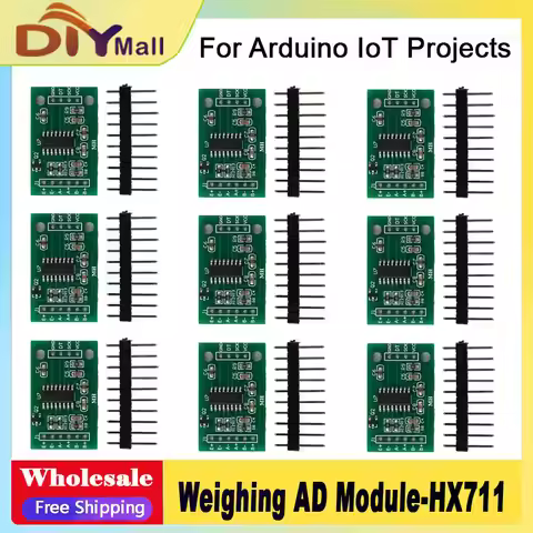 HX711 24-Bit ADC Weight Sensor Module with Load Cell Amplifier - Dual-Channel Precision Weighing Sca