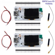 2PCS Heltec LoRa32 V3 868MHz 915MHz บอร์ดพัฒนา SX1262 0.96 นิ้ว OLED จอแสดงผล BT + WIFI ลอร่าชุดสำหร