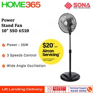 Sona Power Stand Fan 10" SSO 6510