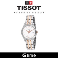 [Official Tissot Warranty] Tissot T063.210.22.037.01 Women's Tradition Analog Quartz Steel Strap Watch T0632102203701