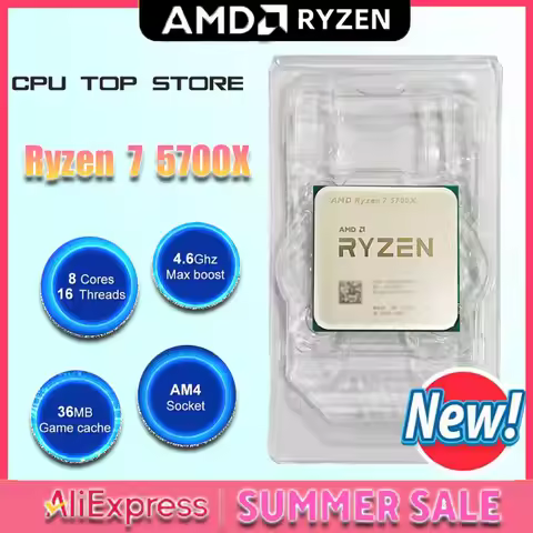 AMD Ryzen 7 5700X 8C/16T 4.6GHz Unlocked AM4 Gaming CPU No Package