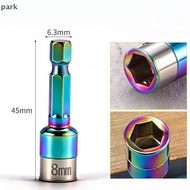 [PA] 1/4Pcs Ratchet Soet Batch Adapter Tools Metal Sleeve Wrench 8mm Hexagonal Shank Impact Soets Sp