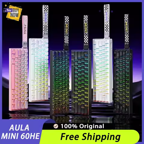 AULA MINI60HE PRO MAX Wireless Bluetooth Magnetic Switch Keyboard High Performance Gaming Mechanical