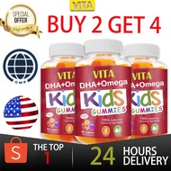 OMEGA + DHA for Kids Gummies Zinc Probiotics for Brain Development Boosts Immune