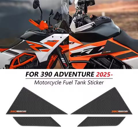 Motorcycle Anti slip sticker Tank Traction Pad Side Knee Grip Protector For 390 ADVENTURE R X 2025 3