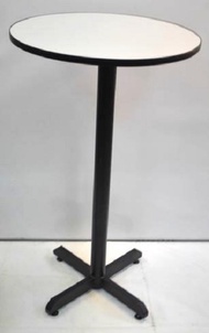 Bar table - size 60 cm diameter x 100 cm Height Protective rubber edging Cocktail table high table