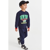 New York navy HM fishskin felt set, size 2 - 10y