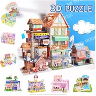 WI 6D building paper puzzle DIY play art and craft kid puzzle early learning puzzle educational toys