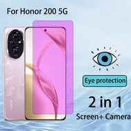 2 In 1 9D Honor 200 Pro 5G Anti-Blue Tempered Glass Screen Protector For Honor 400 200 X9C X9A X9B P