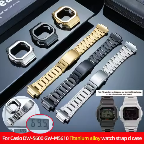 DW-5600 Lightweight Titanium Alloy Watch Strap Case For CASIO G-SHOCK Small Square gw-m5610 GW-B5600