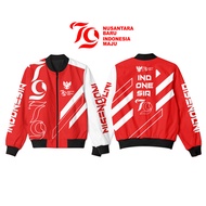 HOODIE JAKET BOMBER SUKAJAN PRO X INDONESIA MERDEKA HUT RI 79 DIRGAHAYU SPECIAL EDITION EXCLUSIVE DI