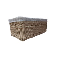 Rectangular rattan basket 40x20x20cm