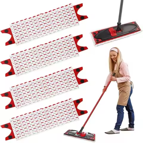 Microfiber Floor Mop Pads for Vileda 1-2 Spray, Ultramax/UltraMax Plus/Easy Wring UltraMax Mop, Flat