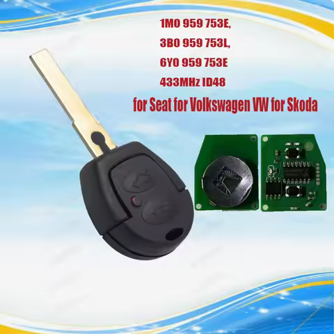 KEYECU Smart Remote Key Fob for Seat for Volkswagen VW for Skoda 1M0 959 753E,3B0 959 753L, 6Y0 959 