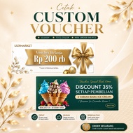 Custom Coupon Voucher Printing Art Paper | EVENTS | Event Event | | Qurban | ETC.