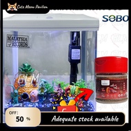 SOBO T-240F Mini Aquarium Fish Tank Set Lengkap (Pump, Filter, Led Light)L, J