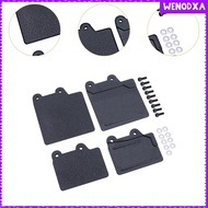 [Wenodxa] 2Pcs Simulation S Mudguard Soft Rubber  1:8 Scale DIY Accs Mudflaps for RC Hobby Car for  